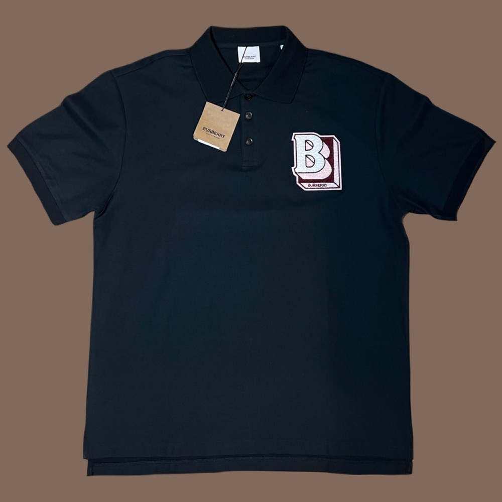 Burberry Mens “B” Logo Polo Shirt